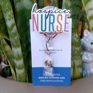 Hospice Nurse badge reel holder